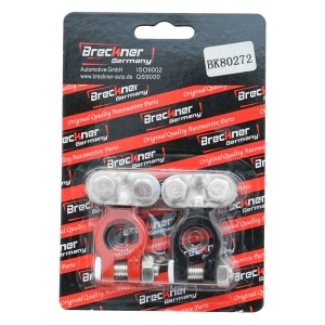 Set borne baterie rosu si negru Breckner Germany