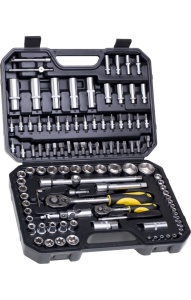 Set chei tubulare Drel 1/4", 1/2", 108 buc