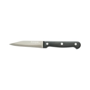 Set cutite bucatarie 15 piese cu suport lemn, foarfeca si pila ascutit, lama otel 3Cr13, maner ABS negru Breckner Germany - Img 11
