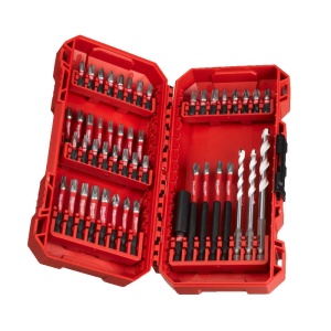 Set de 48 biti si burghie Shockwave, Milwaukee