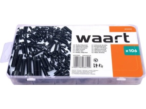 Set de suruburi cu cap hexagonal, 106 buc WAART