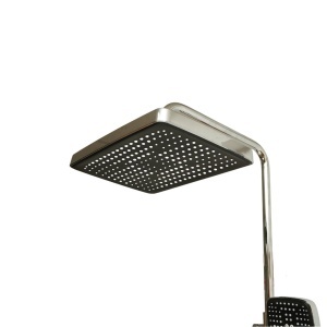 Set dus Premium multifunctional de perete din cupru, 3 functii curgere apa, dus dreptunghiular tip ploaie, para de dus, crom lucios - Img 8