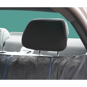 Set huse scaune auto universale negru-albastru, material textil 8 piese - Img 9