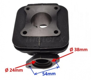 Set motor scuter 2T 50cc Kymco (cu muzicuta pe cilindru) AC - Img 2