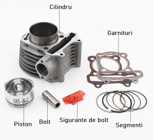 Set motor scuter chinezesc 4T 175cc GY6 (61mm) - Img 2
