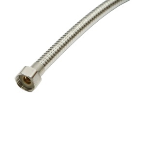 Set para dus cu furtun zincat 1.5m, 3 functii, duze silicon, crom lucios, plastic 120x250mm - Img 8