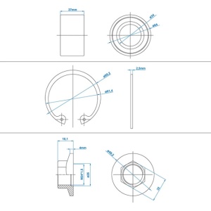 Set Rulment compact 34/64x37mm universal - Img 6