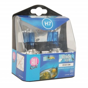 SET XENON BLUE 12V H7 +50% – ALL RIDE