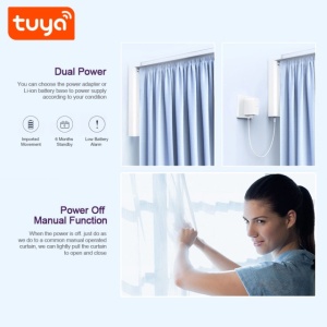 Sina perdea, draperie PNI PT9233S lungime 3m, compatibila cu motor inteligent PNI SafeHome PT923 - Img 6
