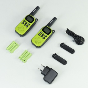 Statie radio portabila PMR PNI Decross DC44, 446MHz, 0.5W, 16CH, 800mAh NiMH, set 2 bucati - Img 2