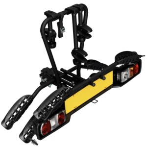 Suport 2 biciclete Peruzzo Siena 668E compatibil cu biciclete electrice cu prindere pe carligul de remorcare, Negru Mat - Img 5