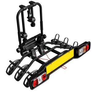 Suport biciclete Peruzzo Parma 3 biciclete 706/3 cu prindere pe carligul de remorcare Negru
