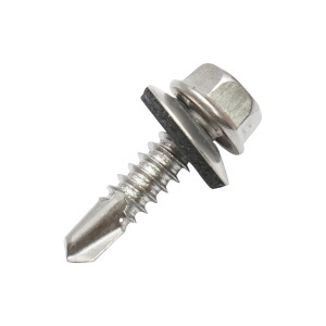 Surub 4.8x25mm DIN7504K autoforant cu garnitura EPDM pentru mini sina panouri solare fotovoltaice Breckner Germany