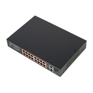 Switch POE PNI SWPOE162, 16 porturi POE 100 Mbps, 2 porturi UP Link 1000 Mbps, 1 port SFP 1000Mbps, 240W, functie AI Extend pana la 250m, protectie fulger 4kV - Img 6
