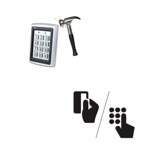 Tastatura control acces PNI DK101 stand alone antivandal cu cititor de card exterior si interior IPX6 - Img 6