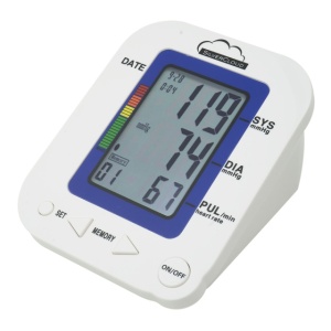 Tensiometru electronic de brat SilverCloud MB23 cu ecran LCD, atentionare vocala, afisare ritm cardiac, manson 22-36cm - Img 5