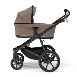 Thule Bassinet - Landou copii 0-6 luni, Tinted Taupe - Img 3