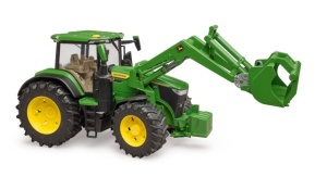 Tractor John Deere 7R 350 cu încărcător frontal - Bruder 3151 - Img 2