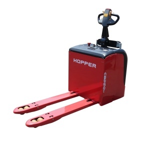 Transpalet electric 2T, 1.5kW, baterie 24V, 210Ah, platforma operator, franare electromagnetica, inaltime ridicare 205mm