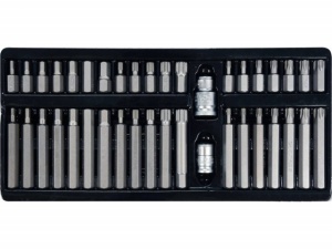 Trusa biti torx, hex si spline 40 piese YATO - Img 2