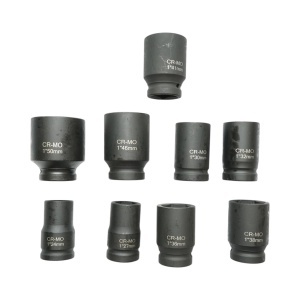 Trusa chei tubulare de impact 24-50mm, patrat 1 inch Cr-Mo 9 piese Breckner Germany - Img 2