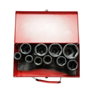 Trusa chei tubulare de impact lungi 17-46mm, patrat 3/4 inch Cr-Mo 10 piese Breckner Germany - Img 3