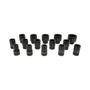Trusa chei tubulare de impact lungi 22-60mm, patrat 1 inch Cr-Mo 15 piese Breckner Germany - Img 2