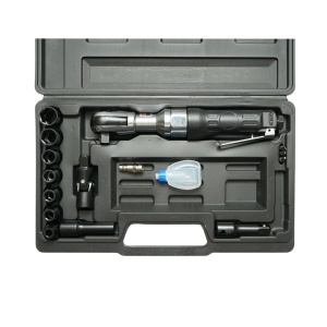 Trusa clichet pneumatic reversibil 1/2 inch si 3/8 inch, cuplu 68Nm, tubulare 8-19mm, turatie 160rpm, presiune 6.3 bar 16 piese Breckner Germany - Img 4