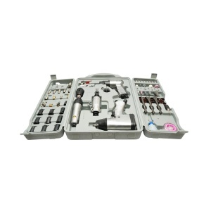 Trusa scule pneumatice cu pistol de impact, ciocan, clichet, polizor drept si accesorii 71 piese - Img 3