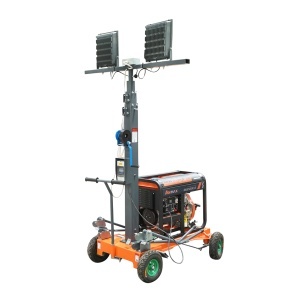 Turn de iluminat LED mobil, telescopic 4x200W 4.5KW inaltime 1800-4800mm cu generator diesel - Img 4