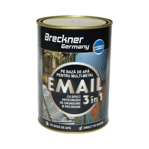 Vopsea email anticoroziva 3 in 1 albastru egee pentru metal 2kg, direct pe rugina, pe baza de apa Breckner Germany - Img 2