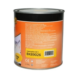 Vopsea email anticoroziva 3 in 1 galben 440 pe baza de solvent 1L, direct pe rugina, interior si exterior Breckner Germany - Img 3