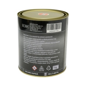 Vopsea email anticoroziva 3 in 1 galben sport 750g pentru metal, direct pe rugina, pe baza de apa Breckner Germany - Img 4