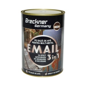 Vopsea email anticoroziva 3 in 1 visinie pentru metal 2kg, direct pe rugina, pe baza de apa Breckner Germany - Img 2