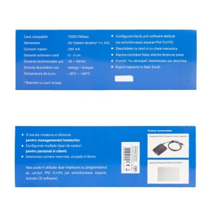 Yala control acces hotelier PNI CH2000L PRO Gold cu cititor de card deschidere pe partea stanga - Img 3