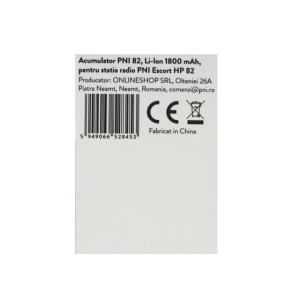 Acumulator PNI 82, Li-Ion 1800 mAh, pentru statia radio PNI Escort HP 82 - Img 5