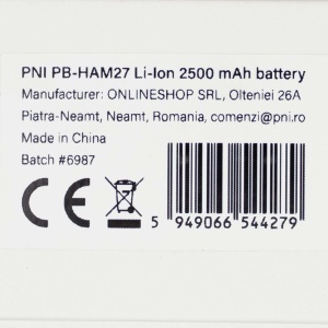 Acumulator PNI PB-HAM27 Li-Ion 2500 mAh pentru scaner PNI HAM27