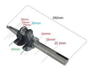 Ambielaj motor Zongshen XP200A 6,5HP 22,2mm (100003840) - Img 3