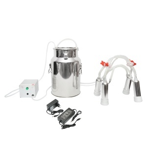 Aparat de muls portabil cu 1 post pentru vaci bidon inox 18L