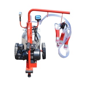 Aparat de muls vaci 1 post bidon 30L aluminiu cu vid in cadru(vacuum) Breckner Germany - Img 4