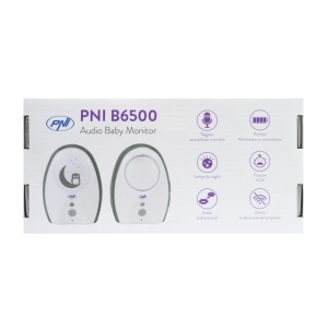 Audio Baby Monitor PNI B6500 wireless, intercom, cu lampa de noapte, functie Vox si Pager, sensibilitate microfon reglabila - Img 4