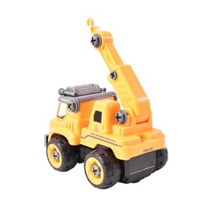 Autospeciala macara cu telecomanda jucarie de constructie care se monteaza DIY - Img 10