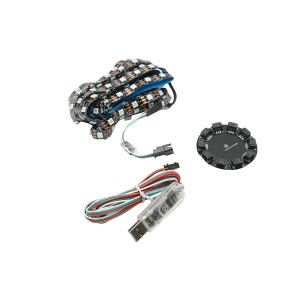 Banda LED model artificii 11x0.5+1x2m 5V, USB, bluetooth, control vocal, aplicatie RGB+IC Breckner Germany - Img 2