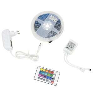 Banda LED PNI 5050RGB, 300 LED-uri, RGB, dimabil, jocuri de lumini, 5 metri, IP20, telecomanda, alimentator 230V inclus - Img 7