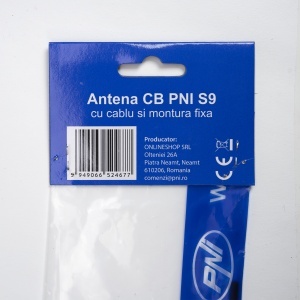 Bax 50 bucati antene CB PNI S9 cu fluture lungime spic 120 cm cu cablu RG58 de 4 m - Img 13