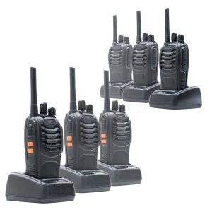 Bax cu 8 bucati kit 6 statii radio portabile PNI PMR R40 PRO acumulatori, incarcatoare si casti incluse - Img 3