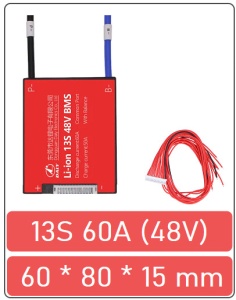 BMS baterie Li-ion 13S 60A (48V)