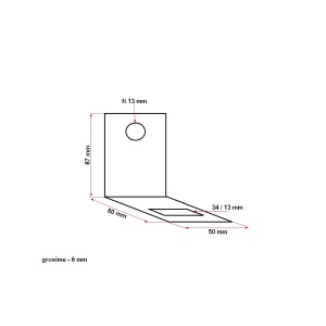Brida arc simplu 50x6 34x13 - Img 4