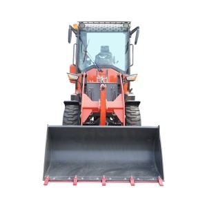 Buldoexcavator articulat compact 2.8T, motor diesel 50CP, cupa frontala si brat excavare spate THOR - Img 3