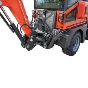 Buldoexcavator articulat compact 2.8T, motor diesel 50CP, cupa frontala si brat excavare spate THOR - Img 13